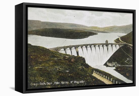 Craig-Goch Dam Wales-null-Framed Premier Image Canvas