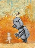 Robot with Red Balloon-Craig Snodgrass-Giclee Print