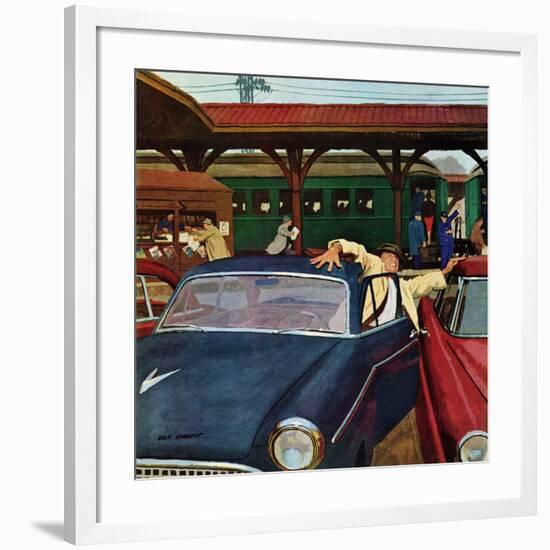 "Cramped Parking," March 5, 1960-Richard Sargent-Framed Giclee Print