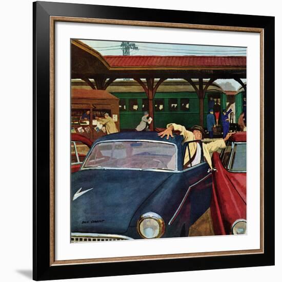 "Cramped Parking," March 5, 1960-Richard Sargent-Framed Giclee Print