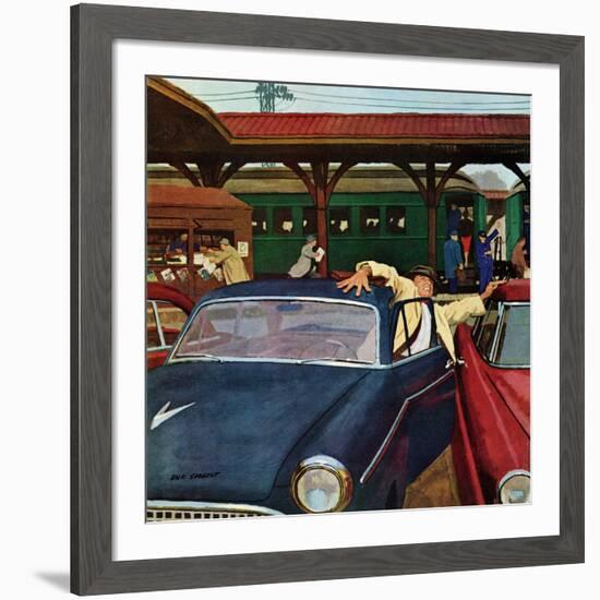 "Cramped Parking," March 5, 1960-Richard Sargent-Framed Giclee Print