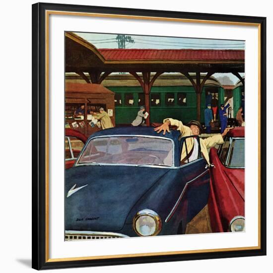 "Cramped Parking," March 5, 1960-Richard Sargent-Framed Giclee Print