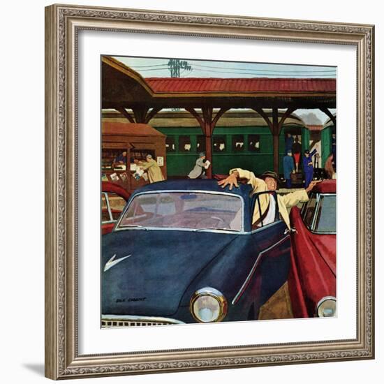 "Cramped Parking," March 5, 1960-Richard Sargent-Framed Giclee Print