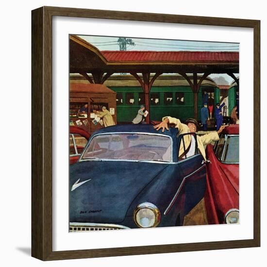 "Cramped Parking," March 5, 1960-Richard Sargent-Framed Giclee Print