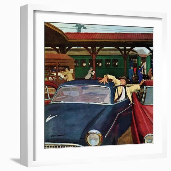 "Cramped Parking," March 5, 1960-Richard Sargent-Framed Giclee Print