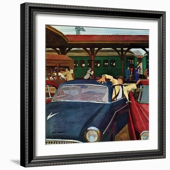 "Cramped Parking," March 5, 1960-Richard Sargent-Framed Giclee Print