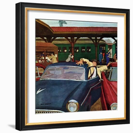 "Cramped Parking," March 5, 1960-Richard Sargent-Framed Giclee Print