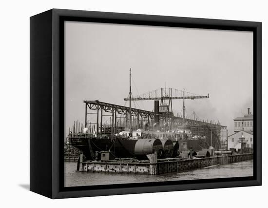 Cramps I.E. William Cramp Sons Ship and Engine Building Company Shipyard, Philadelphia, PA-null-Framed Stretched Canvas