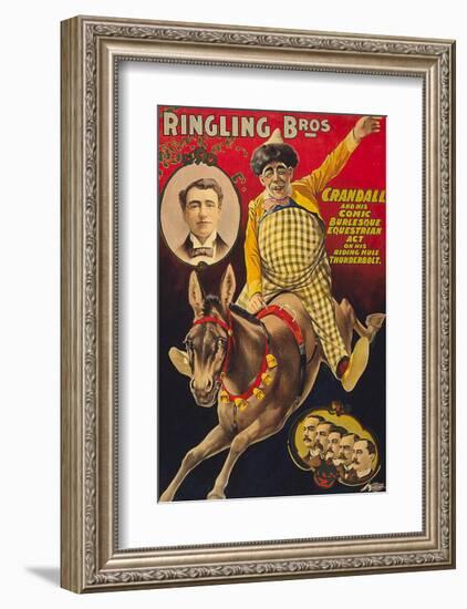 Crandall Ringling Circus-null-Framed Art Print