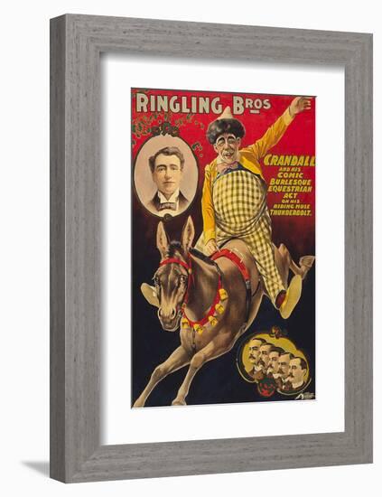 Crandall Ringling Circus-null-Framed Art Print