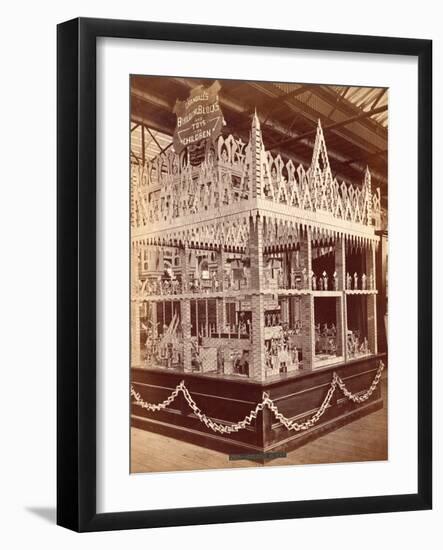 Crandall's Building Blocks on Display at the Centennial Exposition, 1876-null-Framed Photographic Print