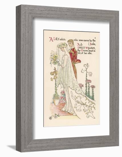 Crane a Flower Wedding-Walter Crane-Framed Photographic Print