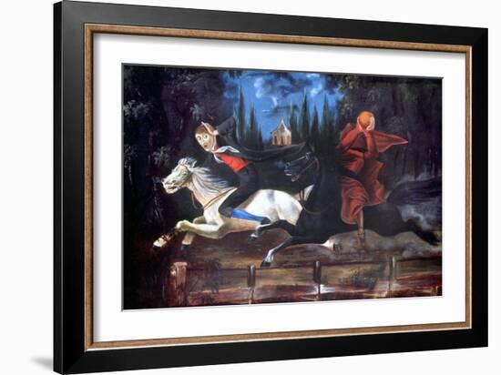 Crane And Horseman-William John Wilgus-Framed Giclee Print