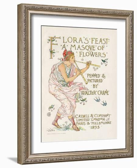 Crane, Flora's Feast-Walter Crane-Framed Art Print