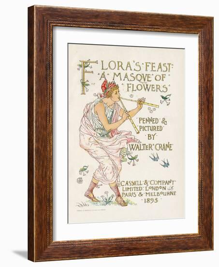 Crane, Flora's Feast-Walter Crane-Framed Art Print