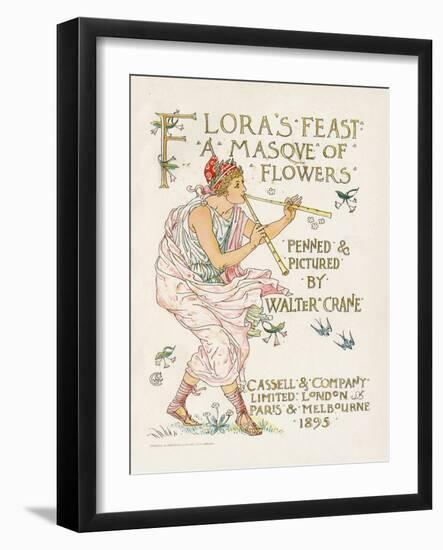 Crane, Flora's Feast-Walter Crane-Framed Art Print