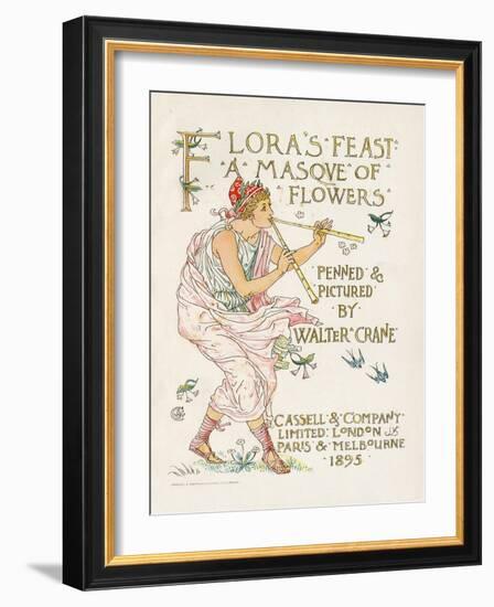 Crane, Flora's Feast-Walter Crane-Framed Art Print