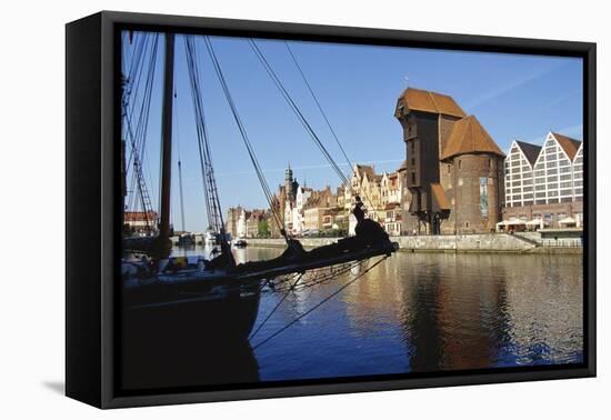 Crane Gate, Motlawa Canal, Old Town, Gdansk, Poland-Dallas and John Heaton-Framed Premier Image Canvas