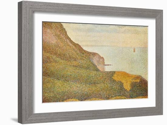 Cranes at the Port of Bessin-Georges Seurat-Framed Art Print