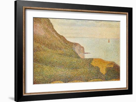 Cranes at the Port of Bessin-Georges Seurat-Framed Art Print