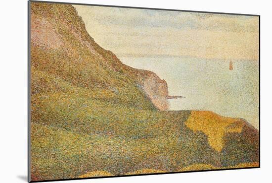 Cranes at the Port of Bessin-Georges Seurat-Mounted Art Print