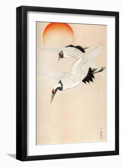 Cranes, C1840-Wilhelm Greve-Framed Giclee Print