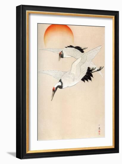 Cranes, C1840-Wilhelm Greve-Framed Giclee Print