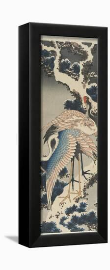 Cranes on Pine, C. 1834-Katsushika Hokusai-Framed Giclee Print