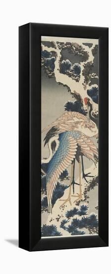 Cranes on Pine, C. 1834-Katsushika Hokusai-Framed Premier Image Canvas