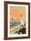 Cranes on Seashore-Koson Ohara-Framed Giclee Print