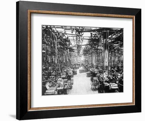 Crankshaft Grinding Department at Ford Motor Company-null-Framed Photographic Print