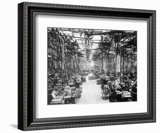 Crankshaft Grinding Department at Ford Motor Company-null-Framed Photographic Print