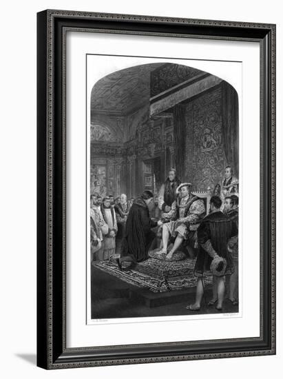 Cranmer's Bible, Henry 8-Peter Lightfoot-Framed Art Print