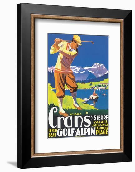 Crans, le plus beau Golf Alpin-JEM-Framed Art Print