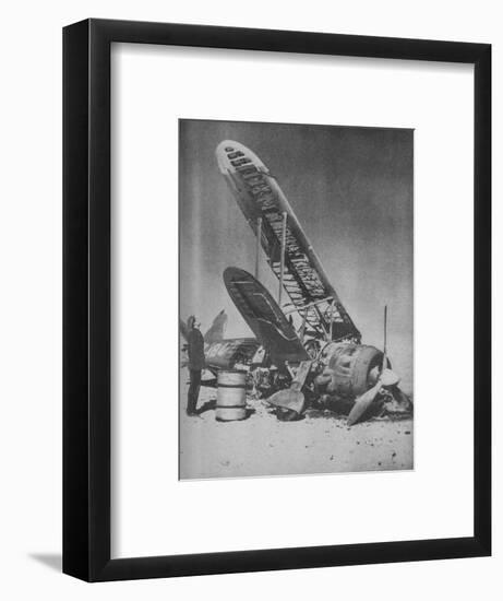 'Crashed in the Regia Aeronautica's Graveyard', 1941-Unknown-Framed Photographic Print