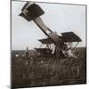 Crashed plane, Tracy-le-Val, northern France, c1914-c1918-Unknown-Mounted Photographic Print