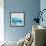 Crashing Blue Waves-null-Framed Art Print displayed on a wall