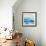 Crashing Blue Waves-null-Framed Art Print displayed on a wall