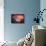 Crashing Waves Sunset-Lantern Press-Framed Stretched Canvas displayed on a wall