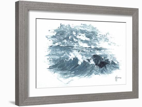 Crashing Waves-Georgia Janisse-Framed Art Print