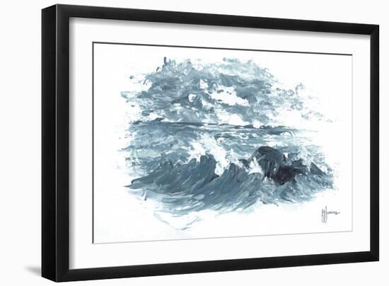 Crashing Waves-Georgia Janisse-Framed Art Print