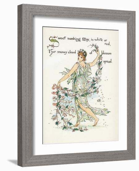 Crataegus Laevigata-Walter Crane-Framed Art Print