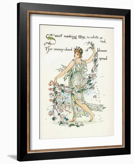 Crataegus Laevigata-Walter Crane-Framed Art Print