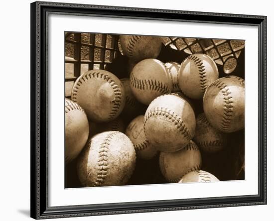 Crate Full of Worn Softballs-Doug Berry-Framed Photographic Print