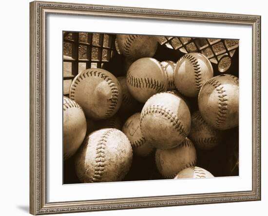 Crate Full of Worn Softballs-Doug Berry-Framed Photographic Print