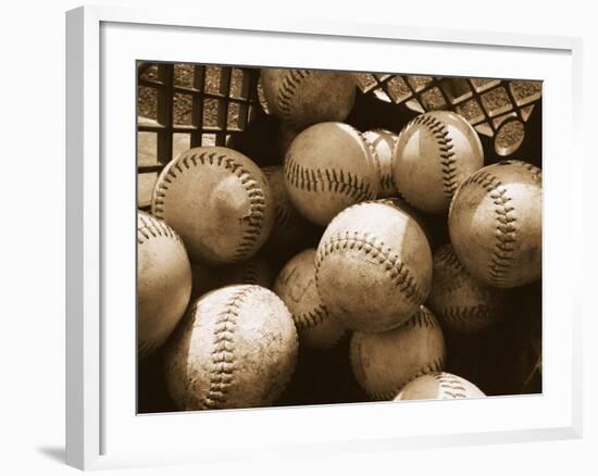 Crate Full of Worn Softballs-Doug Berry-Framed Photographic Print