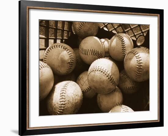 Crate Full of Worn Softballs-Doug Berry-Framed Photographic Print