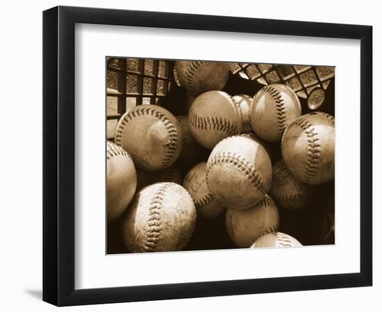 Crate Full of Worn Softballs-Doug Berry-Framed Photographic Print