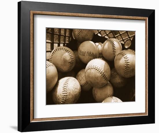 Crate Full of Worn Softballs-Doug Berry-Framed Photographic Print