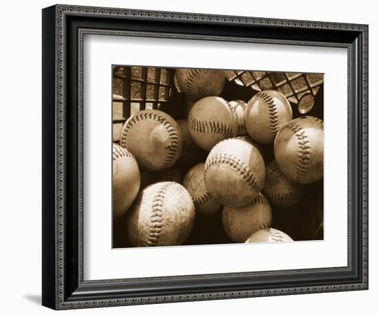 Crate Full of Worn Softballs-Doug Berry-Framed Photographic Print